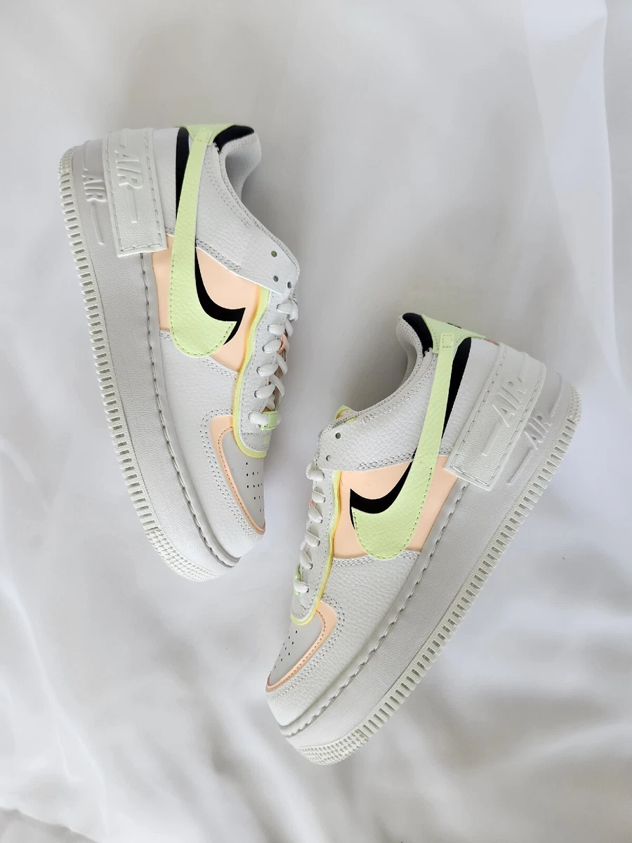 7 WMNS NIKE AIR FORCE 1 AF1 SHADOW SUMMIT WHITE MULTICOLOR