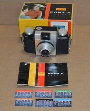 Kodak Pony II Camera Anastar f/3.9 Lens No.51 w/Original Box Owner's Manual