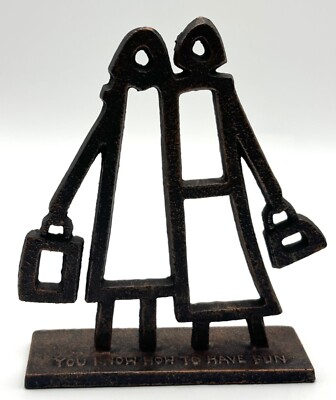 Tim Coffey Demdaco Simple Gestures Cast Iron Sculpture: You Know How to Have Fun