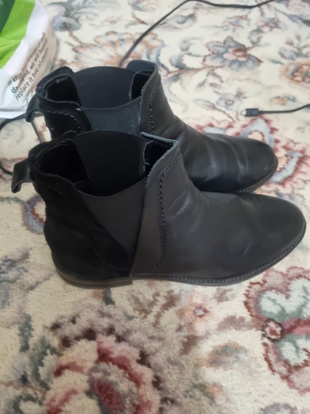 black boots size 5 ladies flat eBay