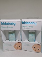Lot of 2 fridababy Organic Essential Vapor Drops, Eucalyptus, 9.5ml .32floz 