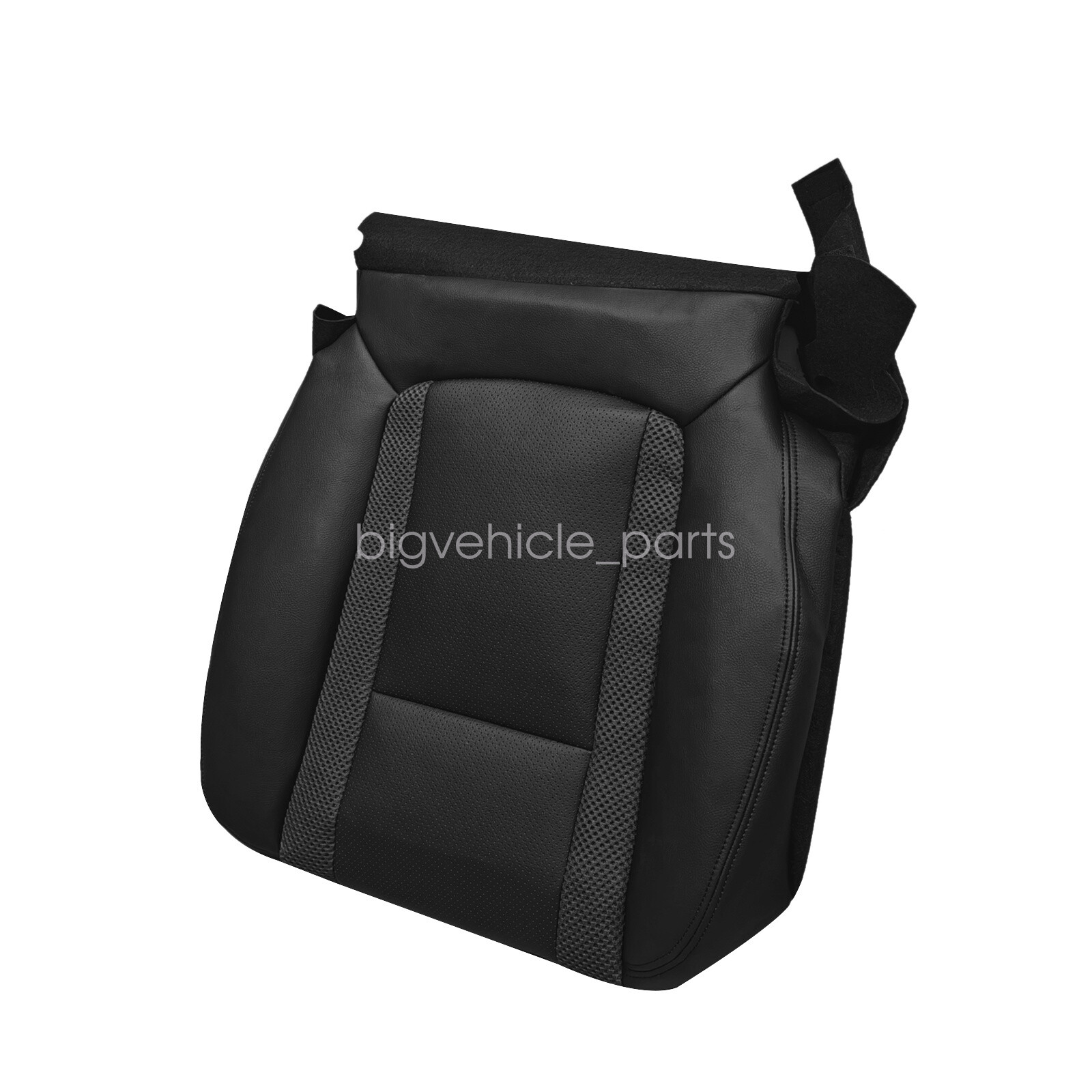 Both Leather Seat Cover & Headrest Cover Black For 10-14 Ford F-150 Raptor SVT