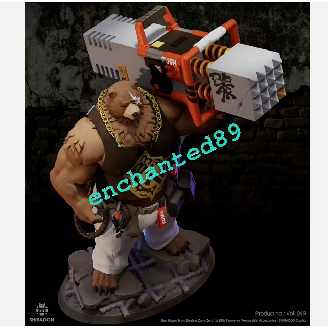 Furry Stuido Ben Bigger Zenless Zone Zero Figures Model Toys