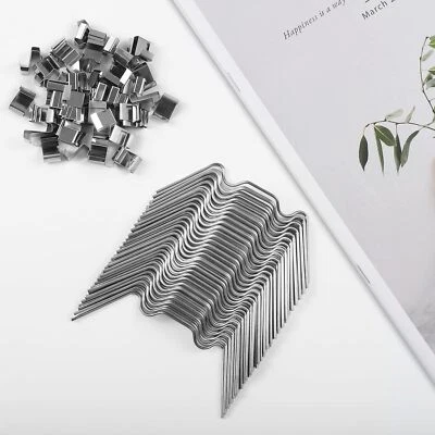 25-200Pcs Greenhouse Clips, Stainless Steel, W Wire Clips + Z Overlap Clips Set