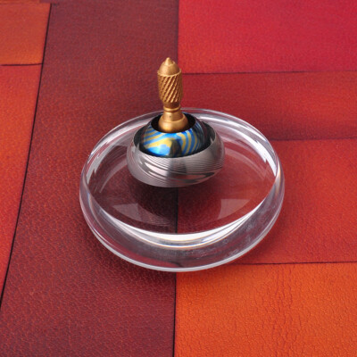 Professional K9 Cristal Glass Base for Spinning Top Precise Made mini size 2.6 