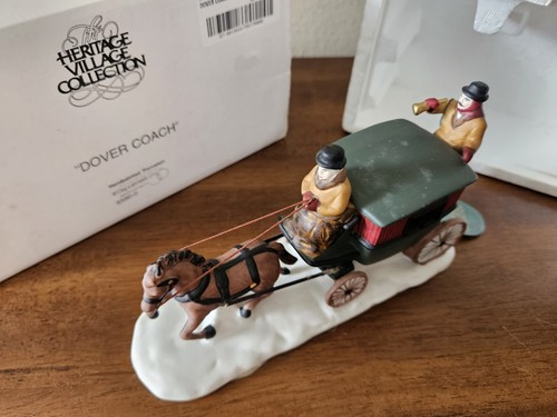 Vintage Dept 56 Dover Coach Dickens Village. Versione 2. Nella scatola originale. 45090B - Foto 8 di 10