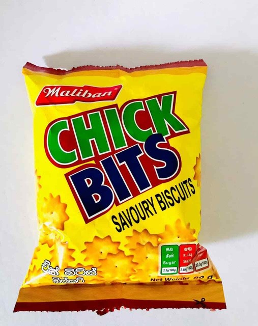 Maliban Chick Bits Biscuit Spicy 80g 100 Original Pepper Taste Savoury ...