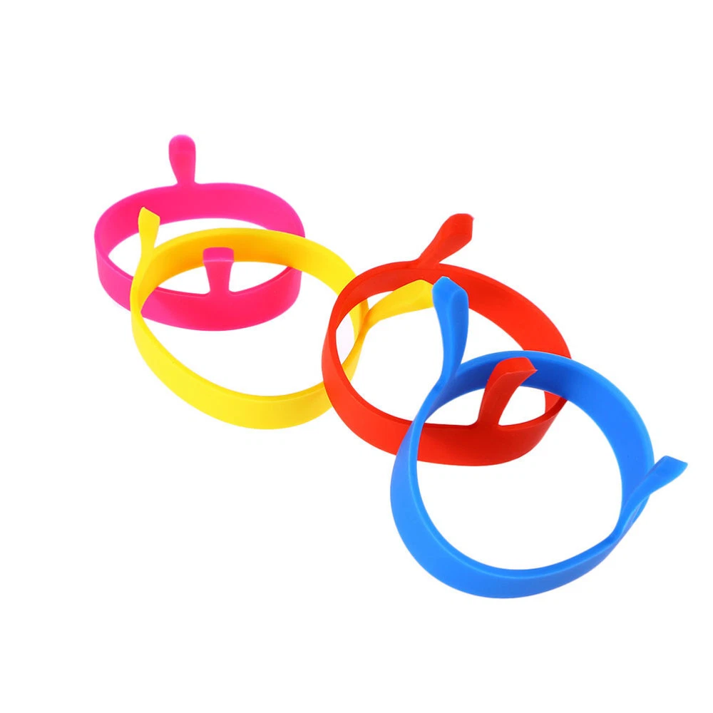 6PCS Silicone Round Egg Cooker Fried Egg Round Egg Rings Egg Shaper for Cooking