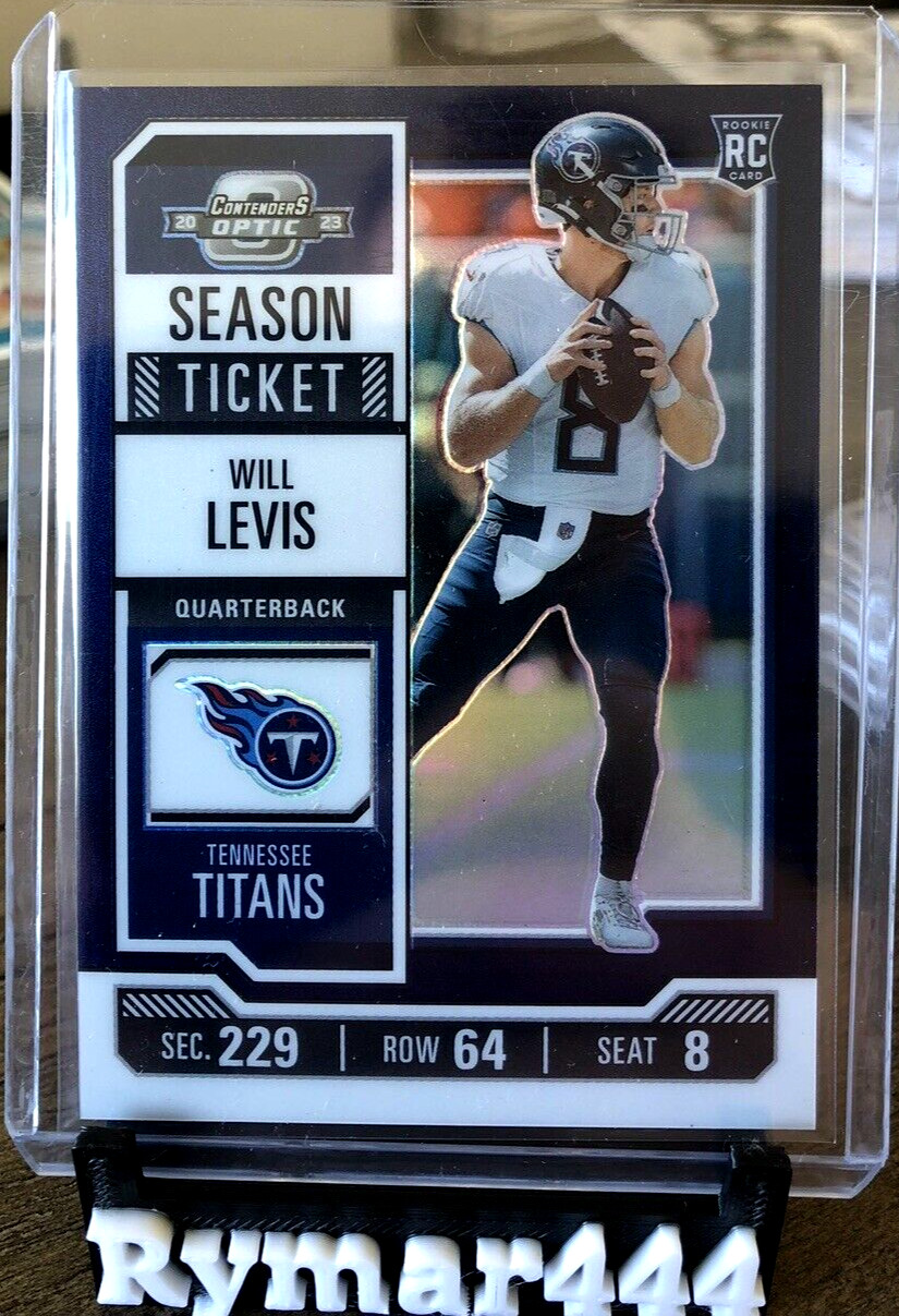 2023 Panini Contenders Optic Season Ticket Blue Prizm #56 Will Levis /99 Titans