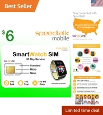 Ultimate 5G Prepaid SIM Card for GSM Smartwatches - 30 Days with 100 Min