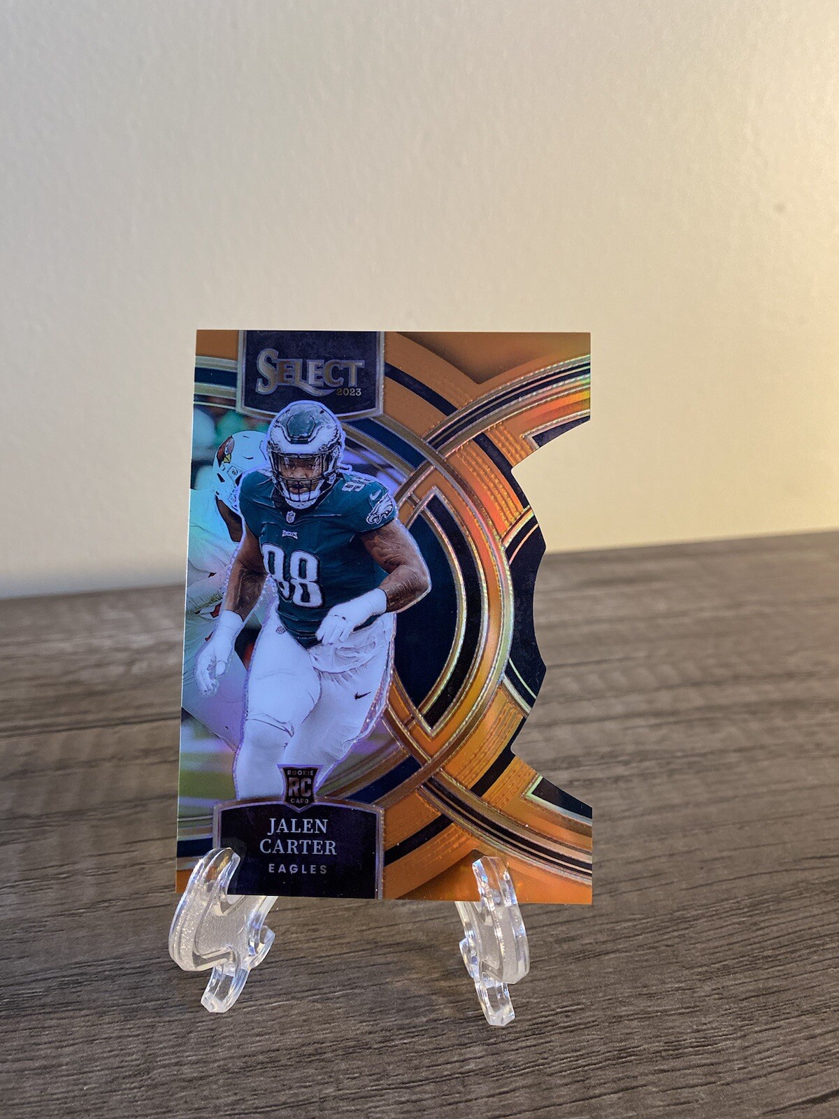 Jalen Carter 2023 Panini Select Premier DIE-CUT Orange /399 Philadelphia Eagles