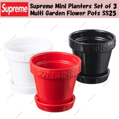 ★新品 Supreme Mini Planters (Set of 3) Supreme Mini Planters Set of 3 Multi Garden Flower Pots SS25 | eBay