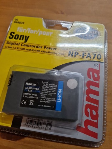 Аккумулятор sony np fa70