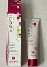 Andalou Naturals 1000 Roses Color + Correct Sunscreen 2 fl oz Sheer Beige SPF 30
