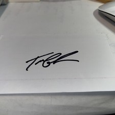 Tom Lehman Signed 3x5 index Card