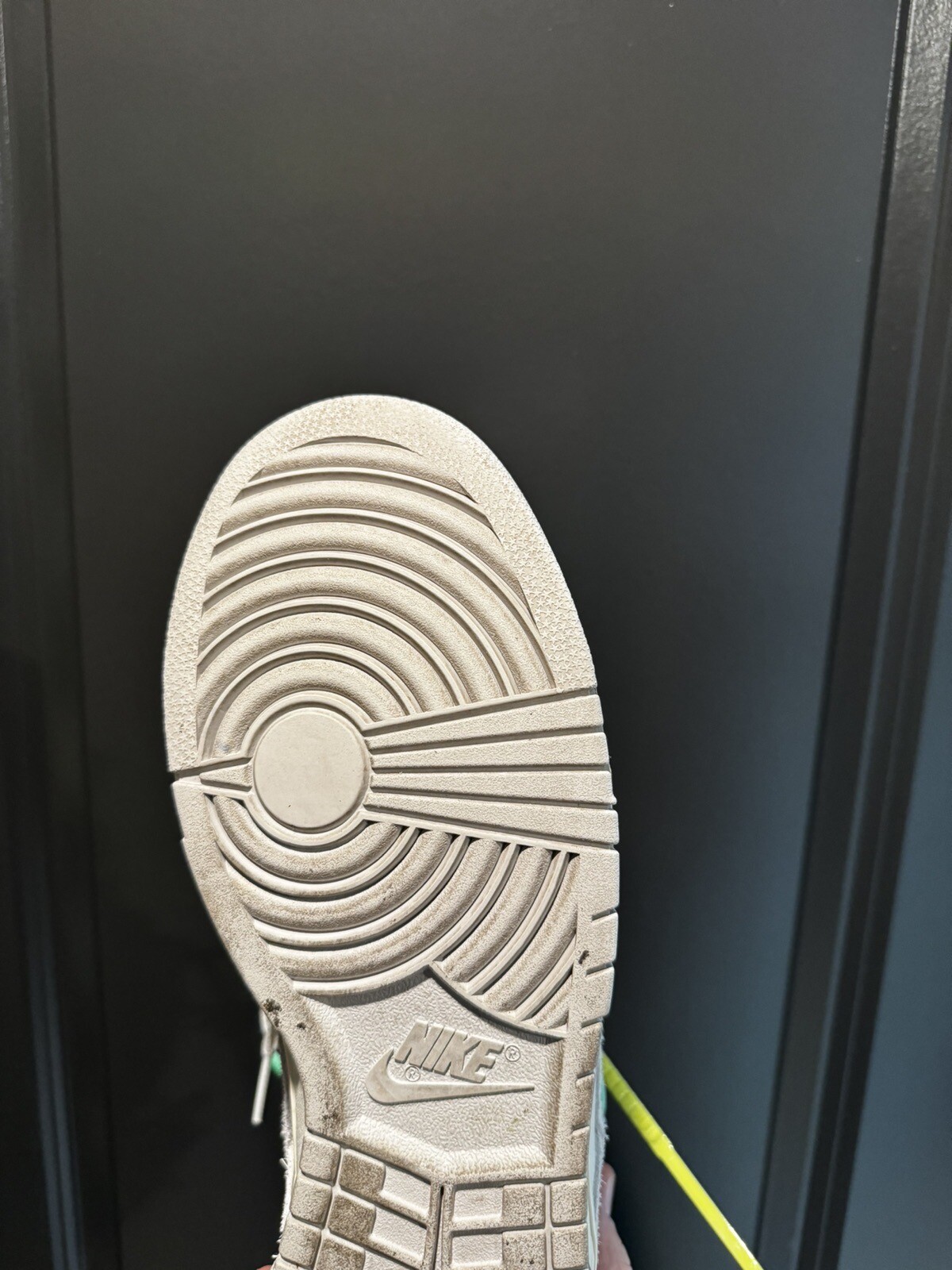 OFF WHITE X NIKE Taglia 11 Nike Dunk Low x Off White lotto 14 di 50 vela grigio neutro DJ0950 106