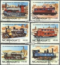 Nicaragua 2579-2584 oblitéré 1985 Chemin de fer Nicaragua