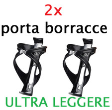 coppia porta borraccia ultra leggere 20grammi 2x portaborracce bici corsa MTB