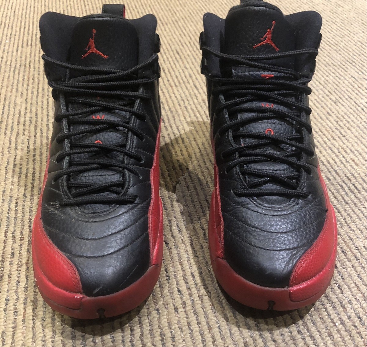 Air Jordan 12 Retro BG 'Flu Game' 2016 Black/Varsity Red 153265