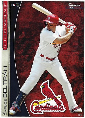 CARLOS BELTRAN ST LOUIS CARDINALS FATHEAD TRADEABLES REMOVABLE STICKER 2013 #38