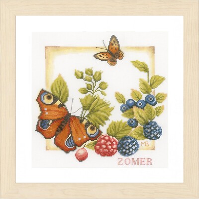 Lanarte gezähltes Kreuzstich-Set: Sommer (27 Stück Evenweave)