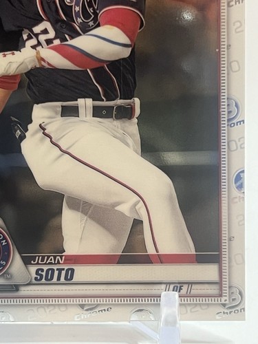 Juan Soto Chrome 2020 Bowman Chrome #54 Washington Nationals - Picture 6 of 6