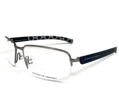 Porsche Design Brillengestell P8201 D Matt Hellgrau Dunkelblau 58-17-135