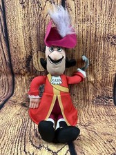 Disney Captain Hook 12" Collectible Stuffed Plush Fisher Price Mattel Peter Pan