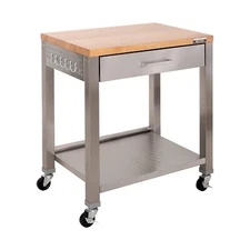 Seville Classics Stainless Steel Worktable Kitchen Cart,30 " x 20 " x 36 in