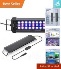 Versatile Aquarium LED Light: Day/Night Modes - 9W 12-18 inch tanks 