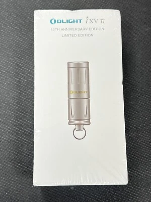 Olight iXV Ti 15th Anniversary Keychian LED Flashlight Limited Bright NW 5000K
