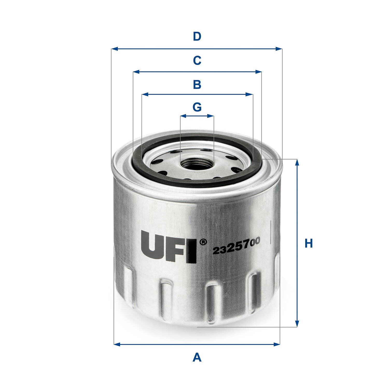 UFI 23.257.00 Oil filter for VOLVO