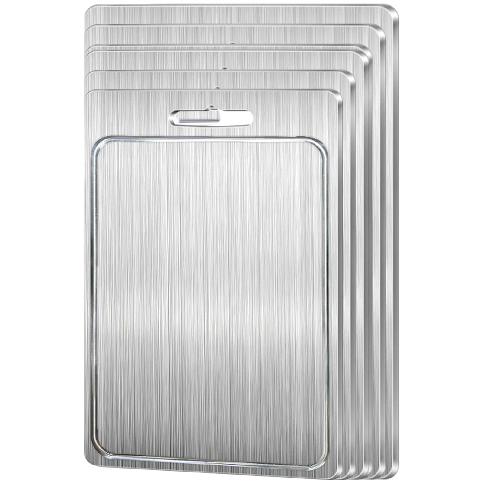 Cutting Board Double-Sided Stainless Steel Chopping Board for Kitchen-image