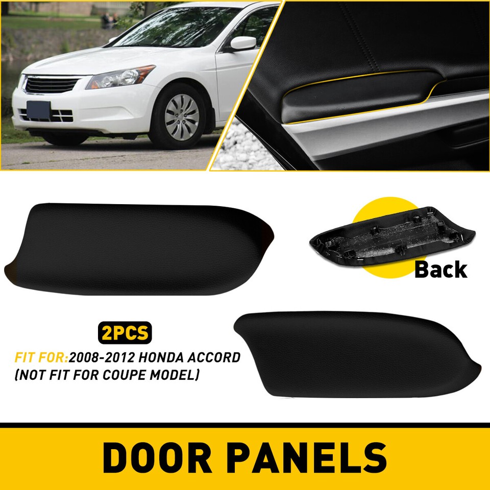 New Honda Accord 2008-2012 Sedan Door Panel Armrest - Dark Beige PU Leather Replacement