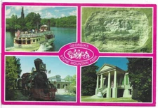 GEORGIA'S STONE MOUNTAIN PARK, VINTAGE POSTCARD 1C87 POSTED 1991