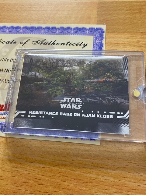 2019 Topps Star Wars Rise Of Skywalker 1/1~TOPPS VAULT PROOF-COA~RESISTANCE BASE | eBay