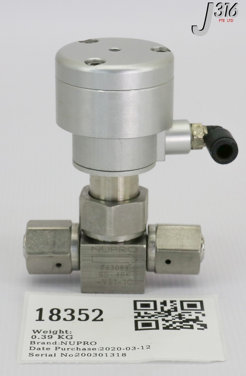 ハピ⁑ L18352 (LOT OF 20) NUPRO STAINLESS STEEL BELLOWS SEALED VALVE SS