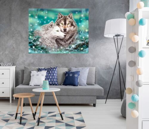 3D Animal Cool Wolf A2087 Wall Stickers Wall Murals Wallpaper Kayomi Harai Vera - Picture 1 of 10