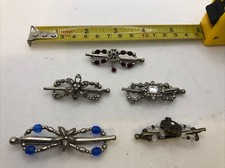 hair clips vintage crystal rinestone