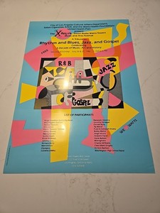 1986 Rhythm And Blues, Jazz, And Gospel Original Poster (17x24)