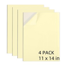 AXELIP Self Stick Mounting Board 11 X 14 inch 2mm 11 x 14 in, white