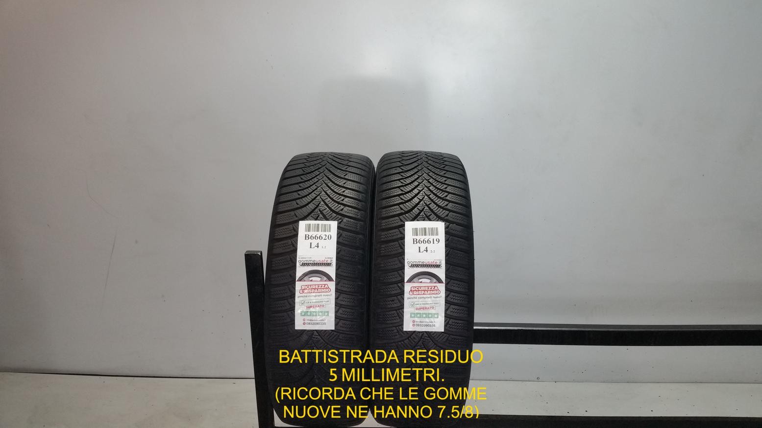 GOMME USATE TERMICHE 185/55R16 87H HANKOOK WINTER ICEPT RS2 PNEUMATICI B66620