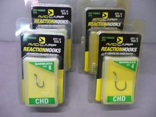 BOXED 12 PACK AVID CARP CHD CHOD/POP UP HOOKS -BARBLESS- SIZE 8 or 4 AVAILABLE