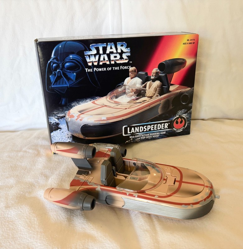 Star Wars Power of the Force Landspeeder Toy from 1995 MINT Complete with Box