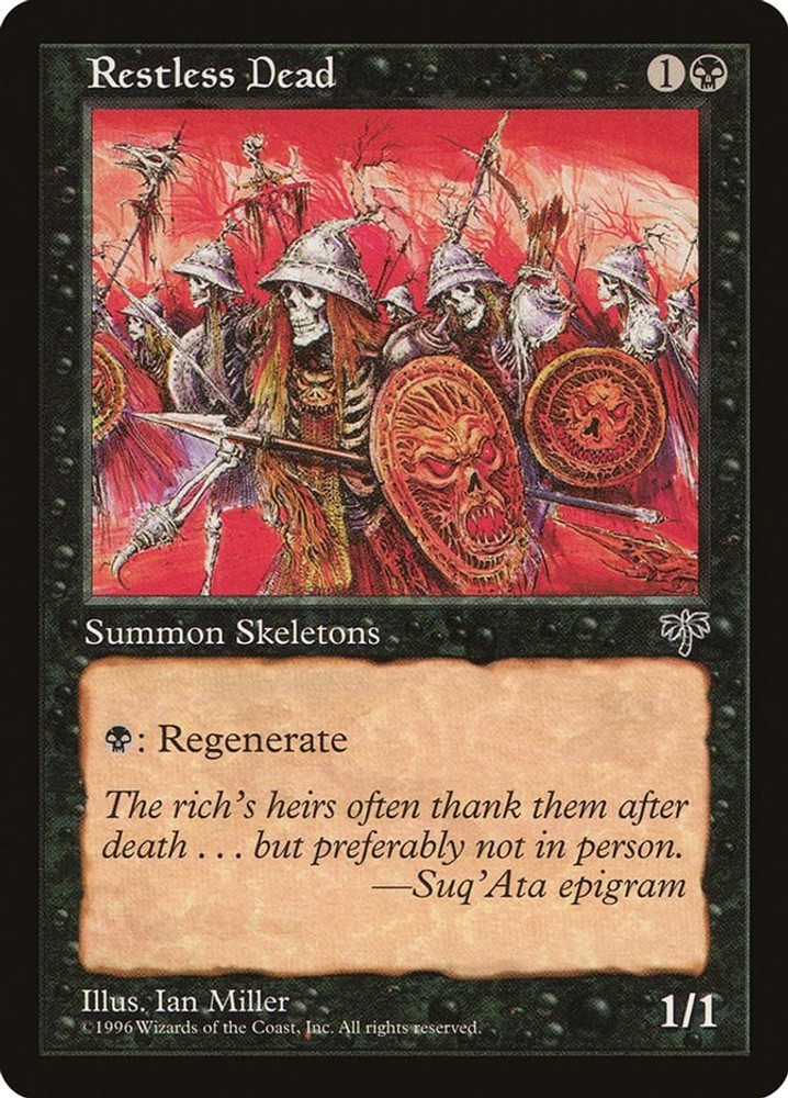 Restless Dead EN 138 Vintage MTG Mirage Common LP