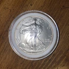 2001 U.S. Mint American Silver Eagle One Dollar 1 oz .999 Silver Coin in Capsule