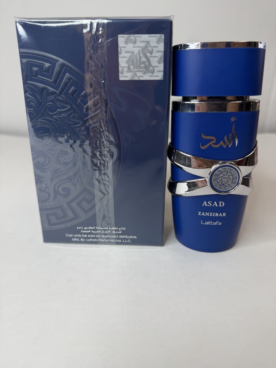 Lattafa Asad Zanzibar Eau de Parfum Spray, Regular Size 3.4 fl oz