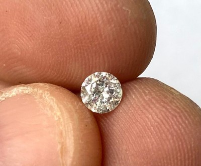 0.50 Carat G Color i1 Round Cut Brilliant Natural Enhanced Loose Diamond 5.05mm
