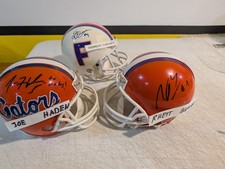 3pc Florida Gators autographed signed mini helmets Joe Haden,Rhett Bomar,Harvey