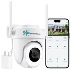 2.4G/5G WiFi Security Cameras Outdoor, 2K Wired Camera for Home Security for ...